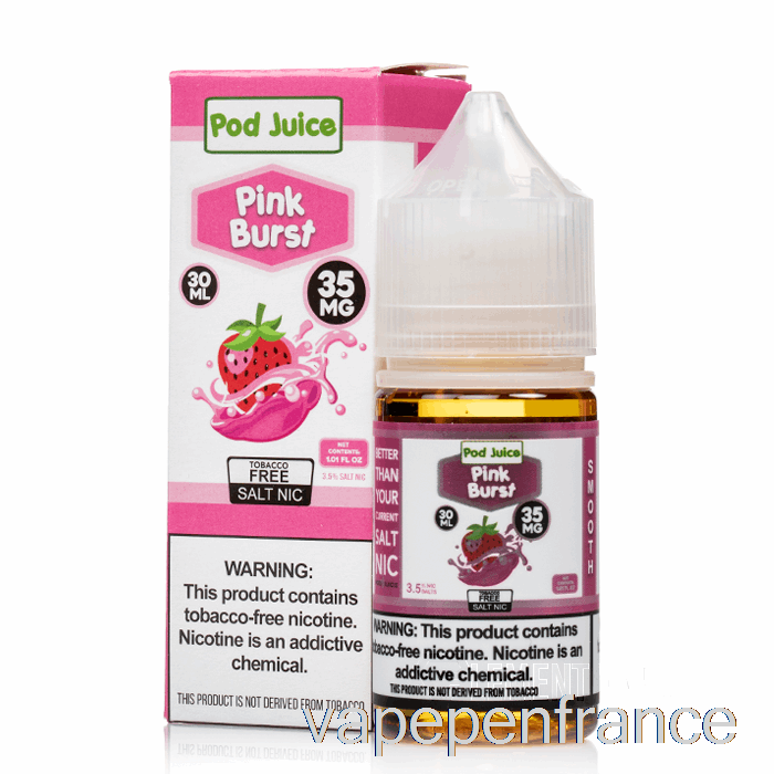 Pink Burst - Jus De Dosettes - Stylo Vape 30 Ml 55 Mg